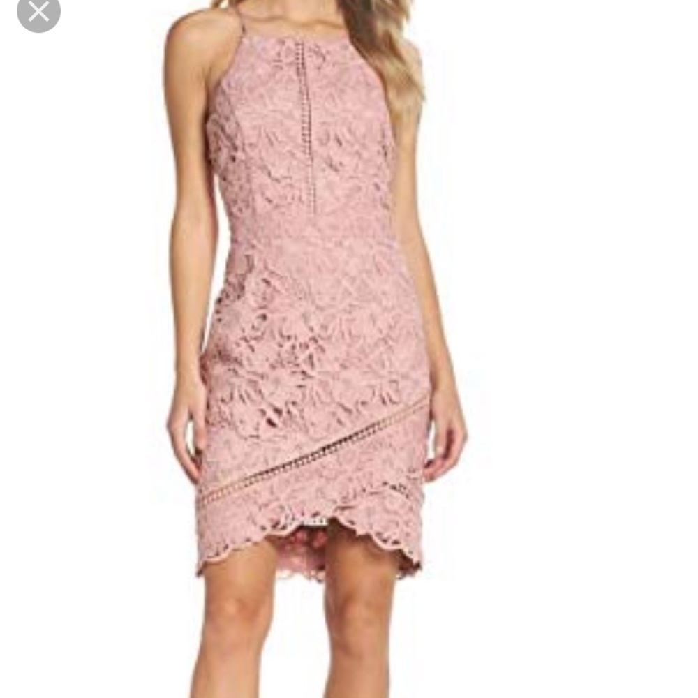 Adelyn Rae Sabina illusion sheath dress size S!